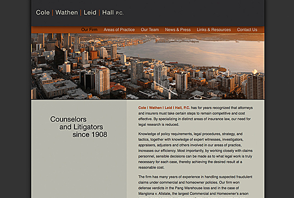 Web – Cole Wathen Leid Hall